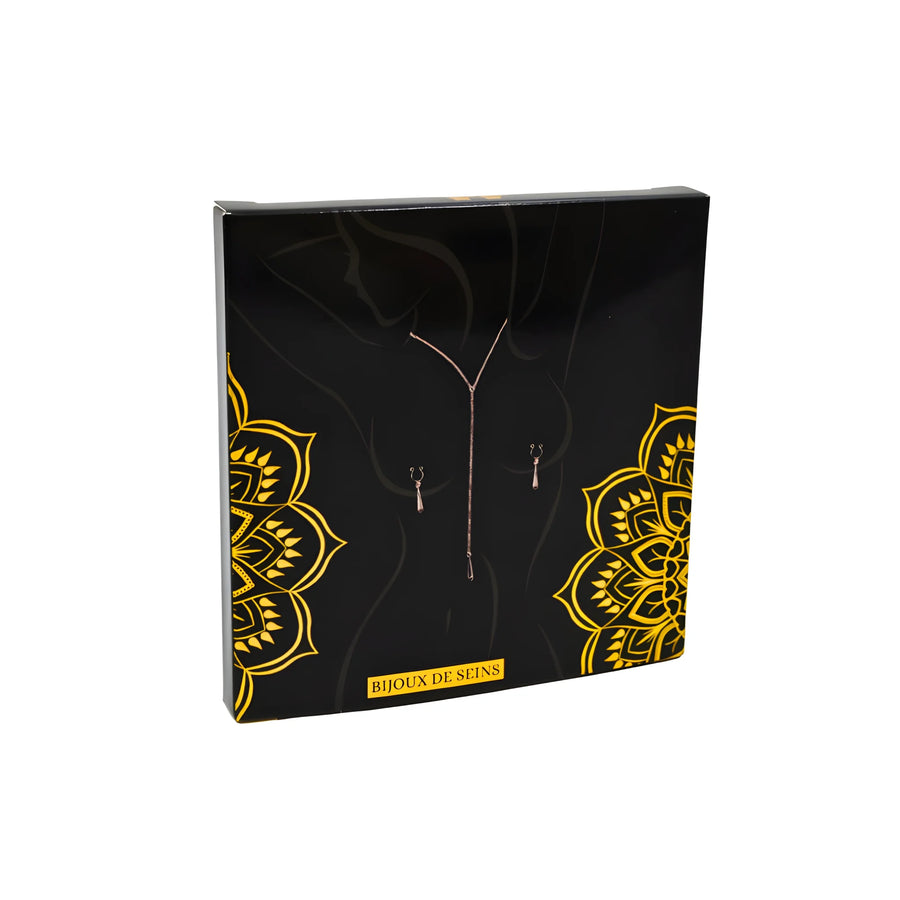 bijoux-de-corps-pinces-de-seins-goutte-et-tour-de-cou-chainette | Voyage Sensuel