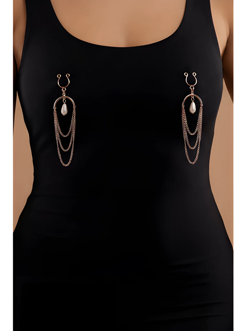 bijoux-de-seins-avec-3-chainettes-dor-rose-et-une-perle