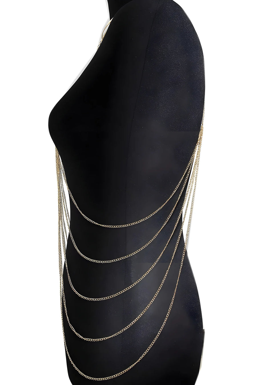 bijou-tour-de-cou-trois-anneaux-avec-chaines-de-corps-dor | Voyage Sensuel