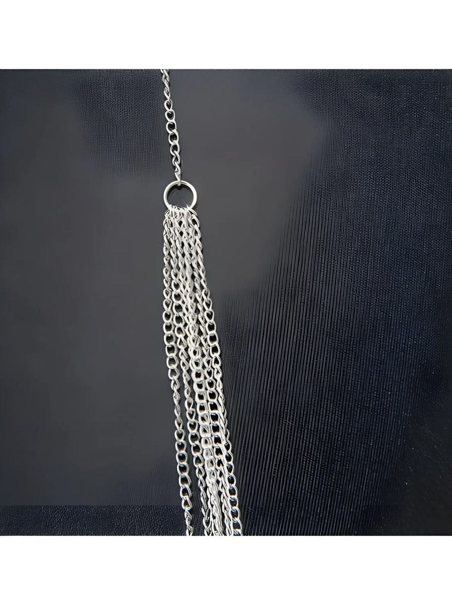 bijou-tour-de-cou-avec-chaines-de-corps-argent | Voyage Sensuel