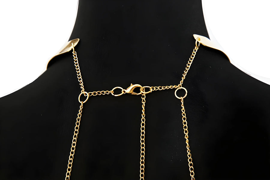 bijou-tour-de-cou-avec-chaines-de-corps-dor | Voyage Sensuel