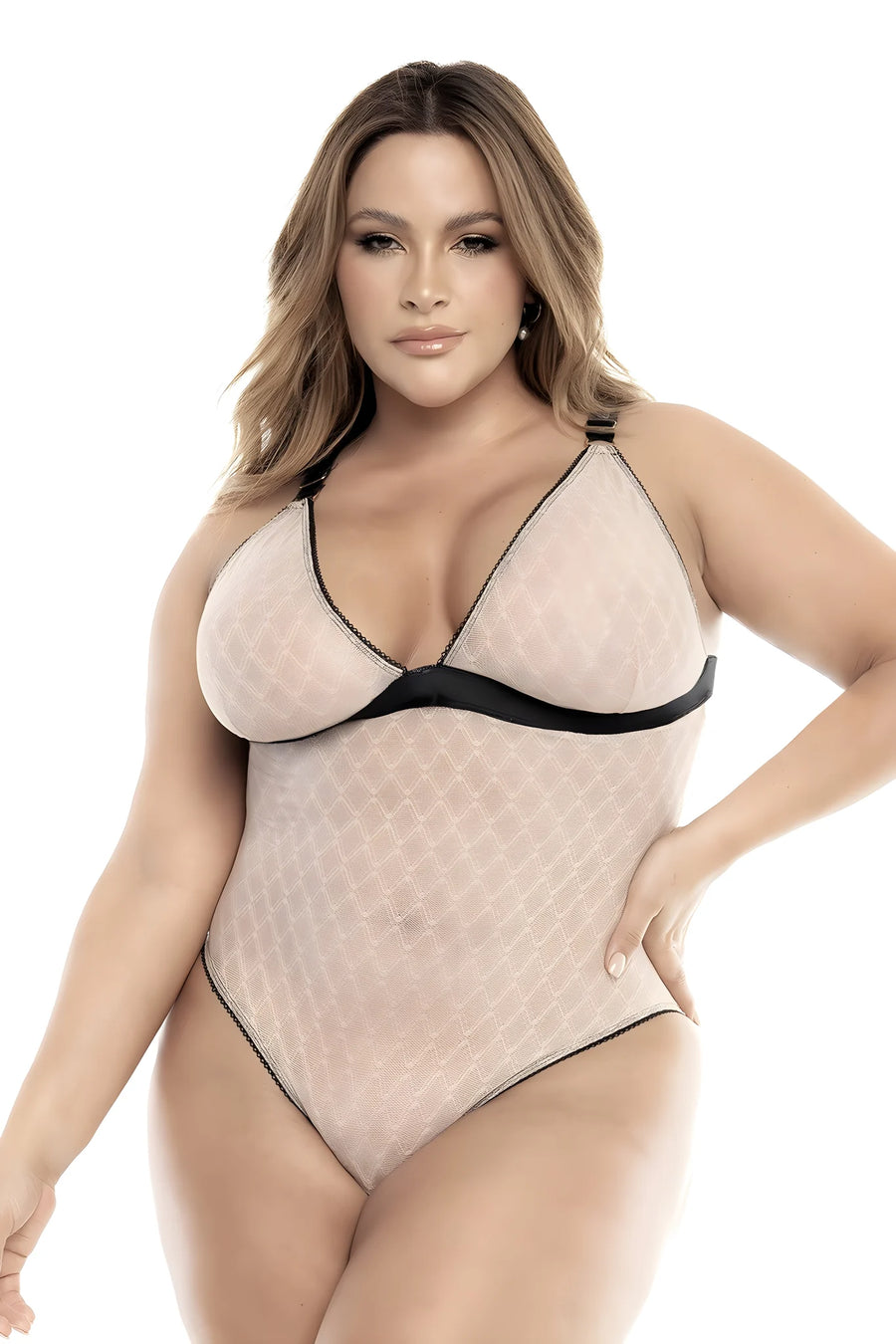 Body, grande taille, chair et noir | Voyage Sensuel