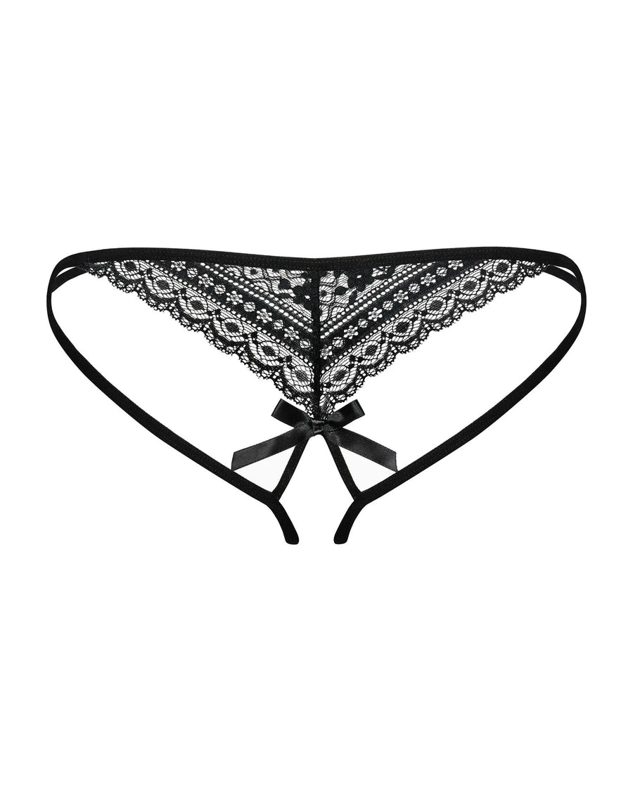 picantina-string-ouvert-noir | Voyage Sensuel