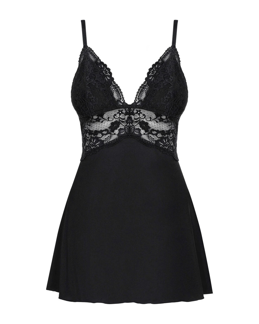 810-bab-1-babydoll-noir | Voyage Sensuel