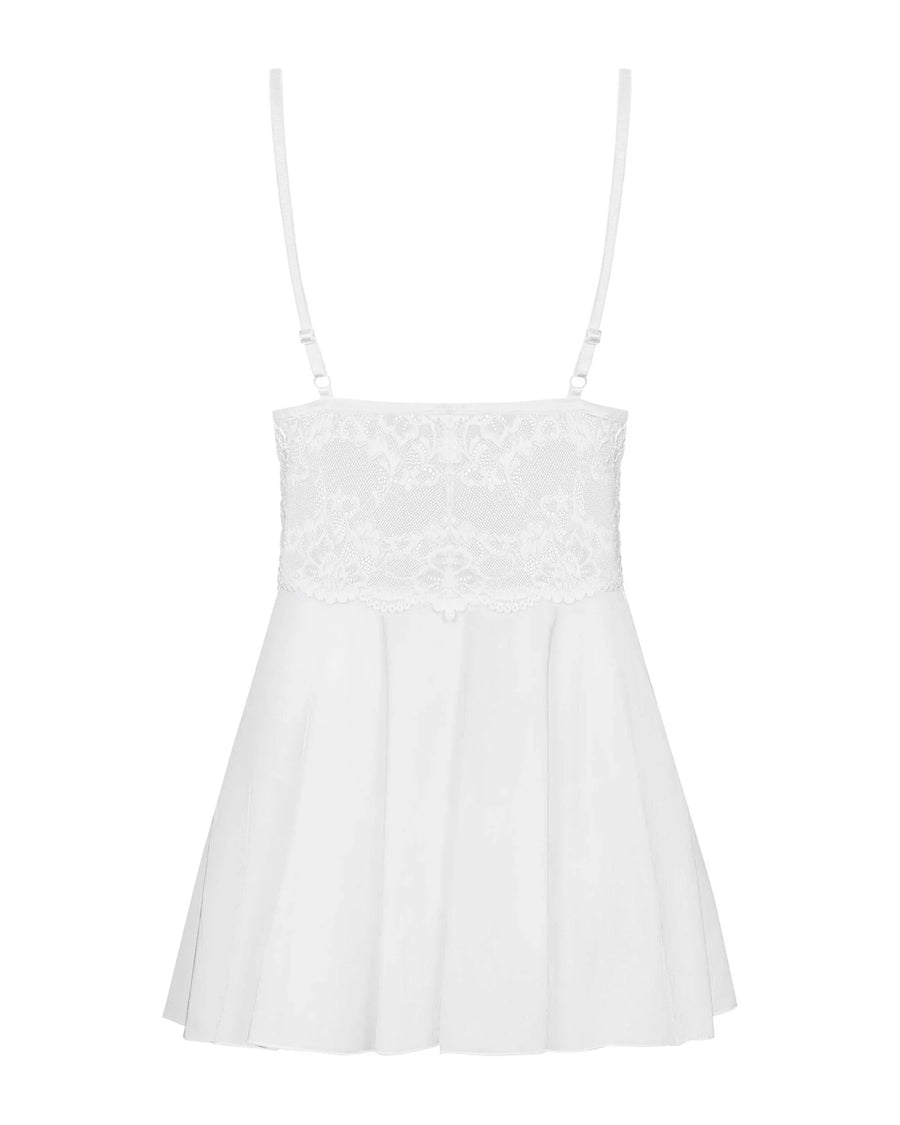 810-bab-2-babydoll-blanc | Voyage Sensuel