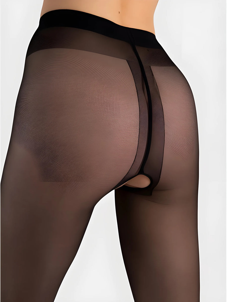 ouvert-collants-20-den-noir | Voyage Sensuel