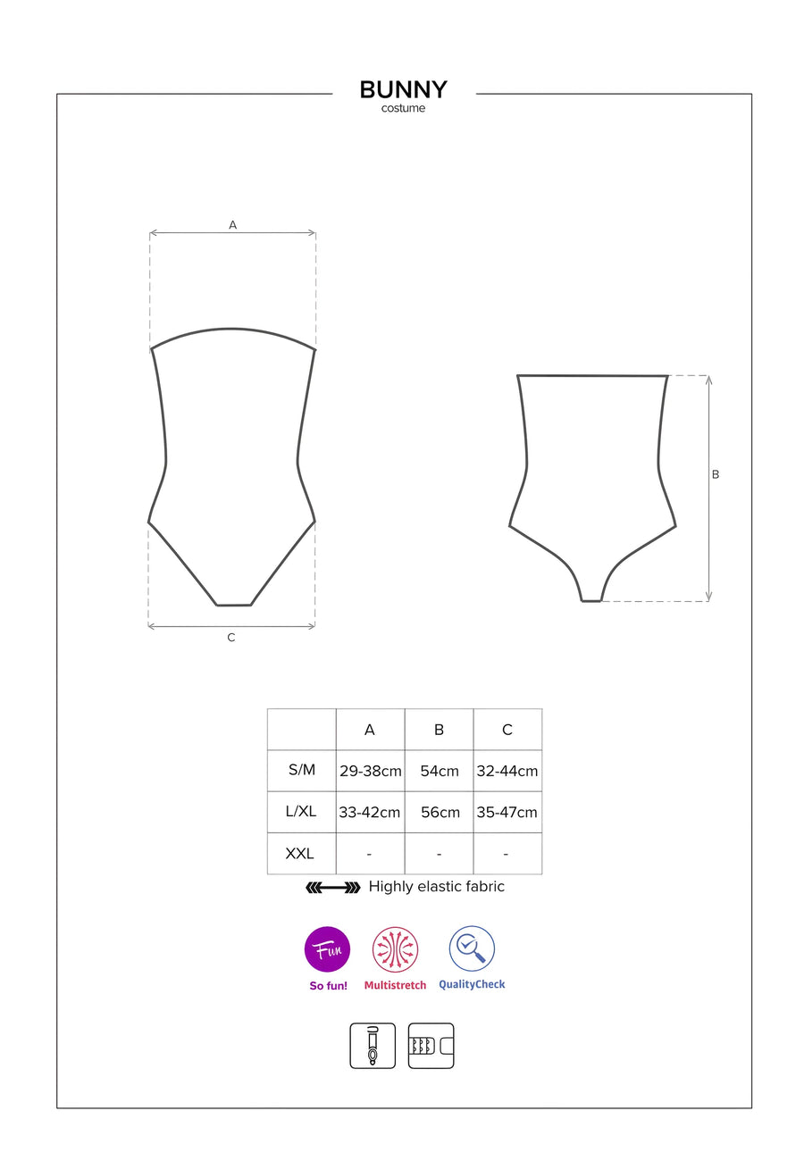 bunny-costume-4-pcs-noir | Voyage Sensuel