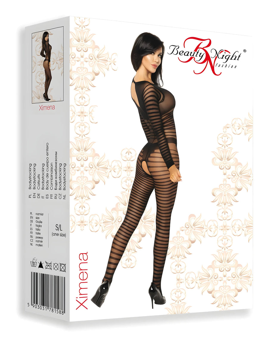 ximena-bodystocking-noir | Voyage Sensuel
