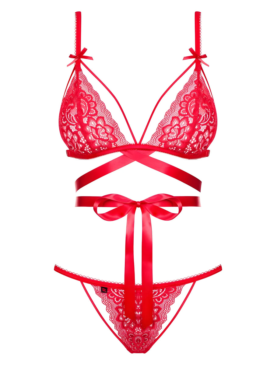 lovlea-ensemble-2-pcs-rouge | Voyage Sensuel