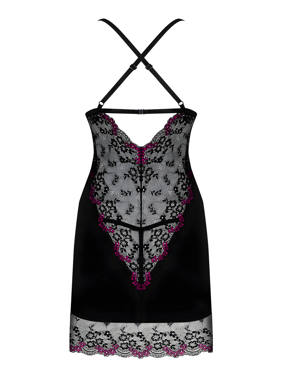 vanessme-nuisette-string-noir | Voyage Sensuel