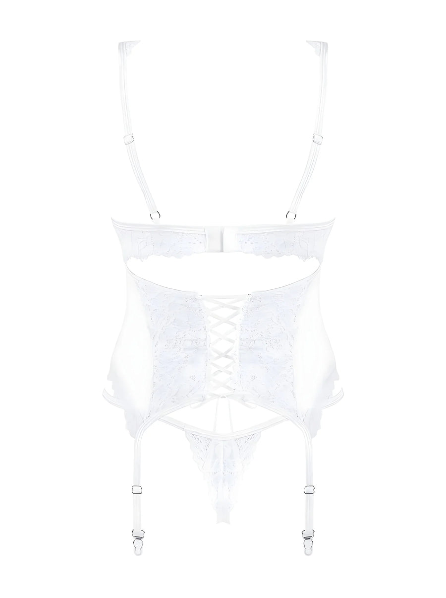 corset-et-string-blanc-amor-blanco | Voyage Sensuel