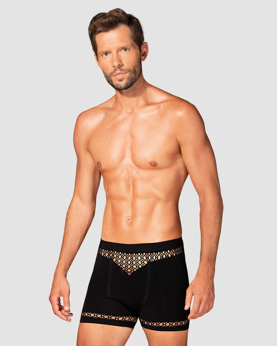 m102-boxer-short-homme-noir | Voyage Sensuel