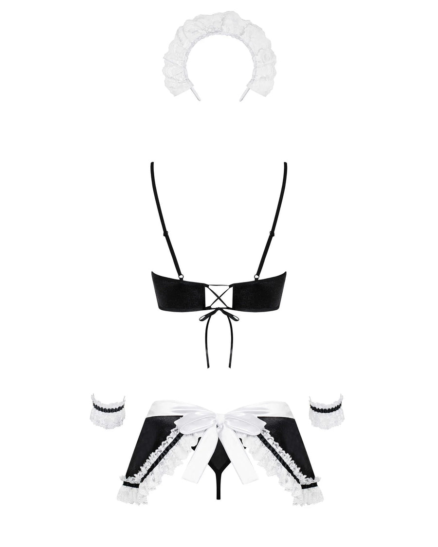 maid-set-costume-de-soubrette-noir | Voyage Sensuel