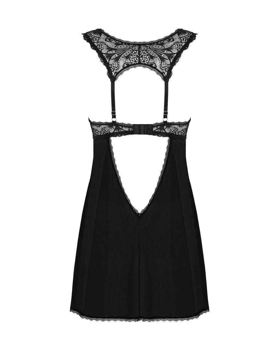 donna-dream-babydoll-et-string-noire | Voyage Sensuel