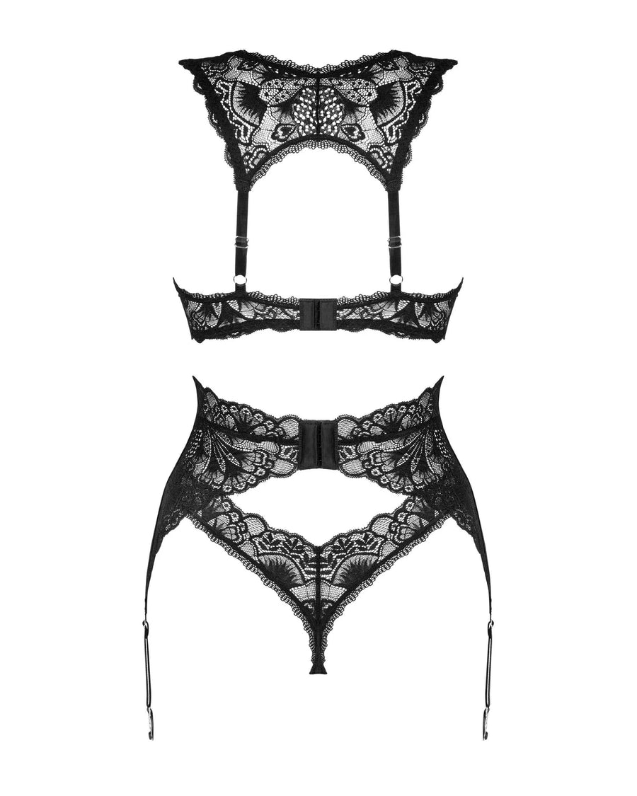 donna-dream-ensemble-3-pieces-noir | Voyage Sensuel