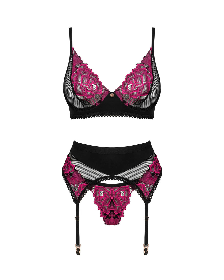 rosenty-ensemble-3-pieces-noir | Voyage Sensuel