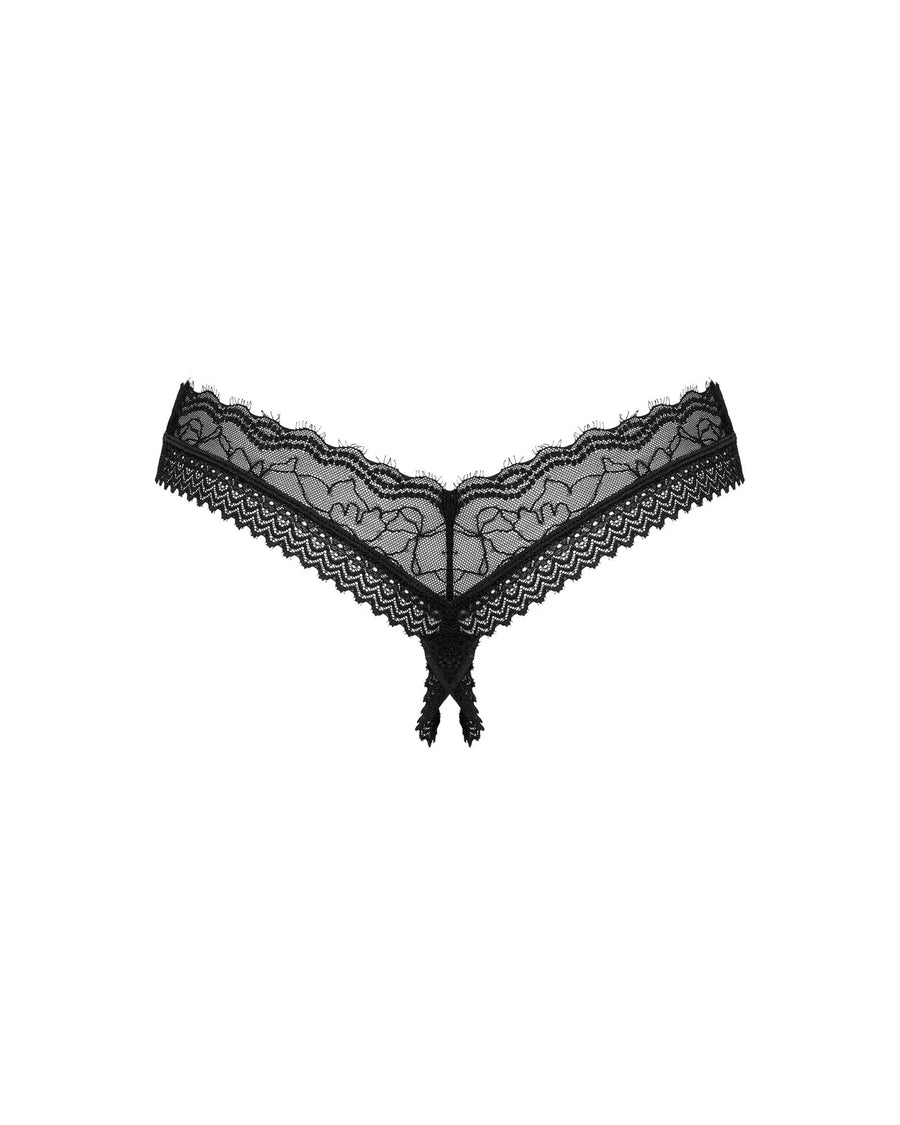 medilla-string-ouvert-noir | Voyage Sensuel