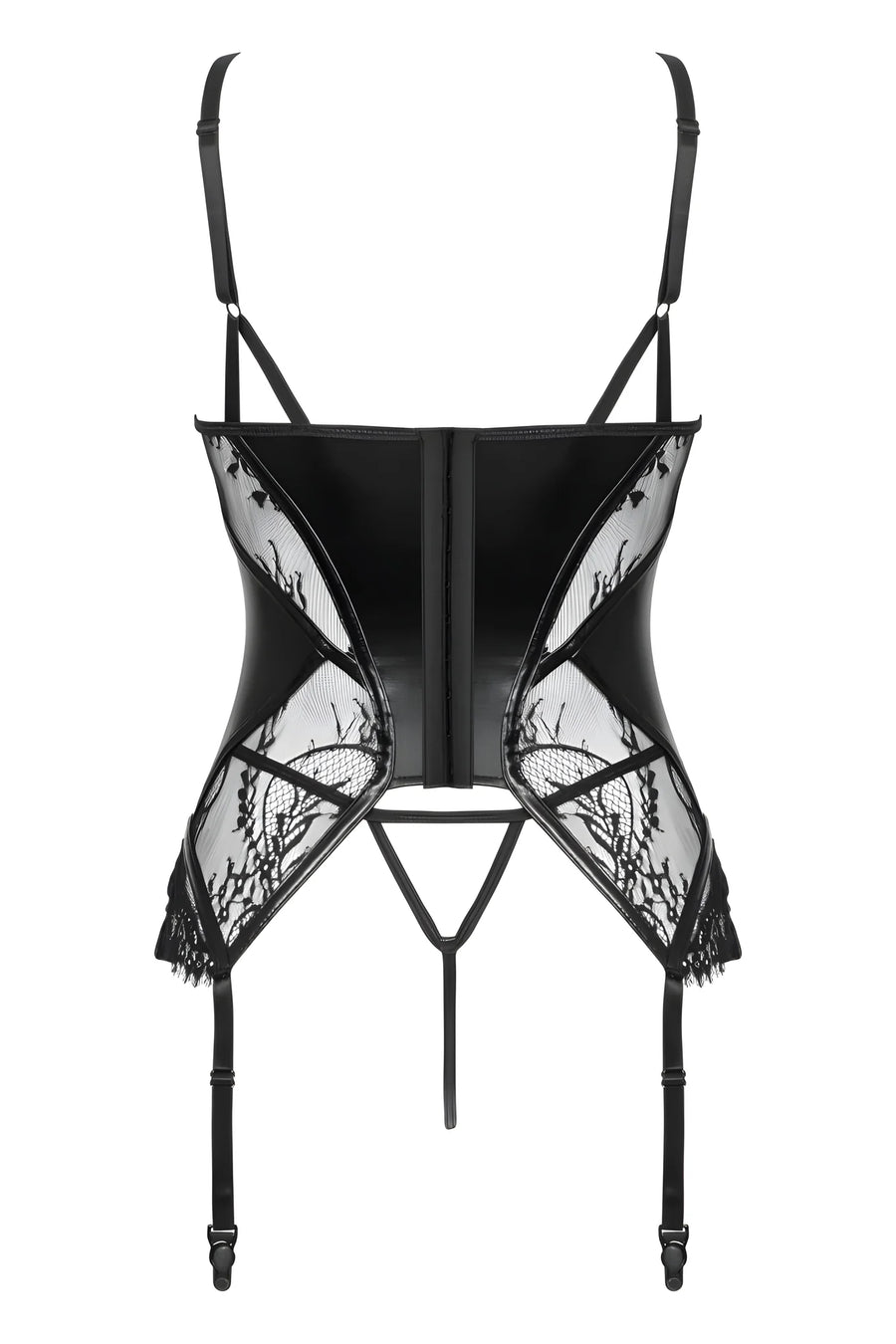 leonela-corset-noir | Voyage Sensuel