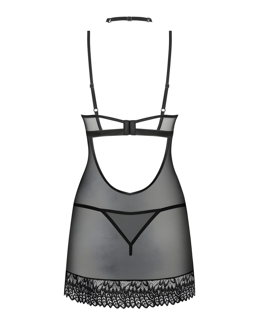 donarella-nuisette-et-string-noire-np | Voyage Sensuel