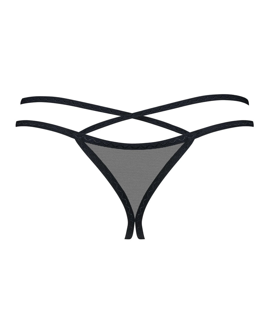 vila-blanes-string-ouvert-noir | Voyage Sensuel