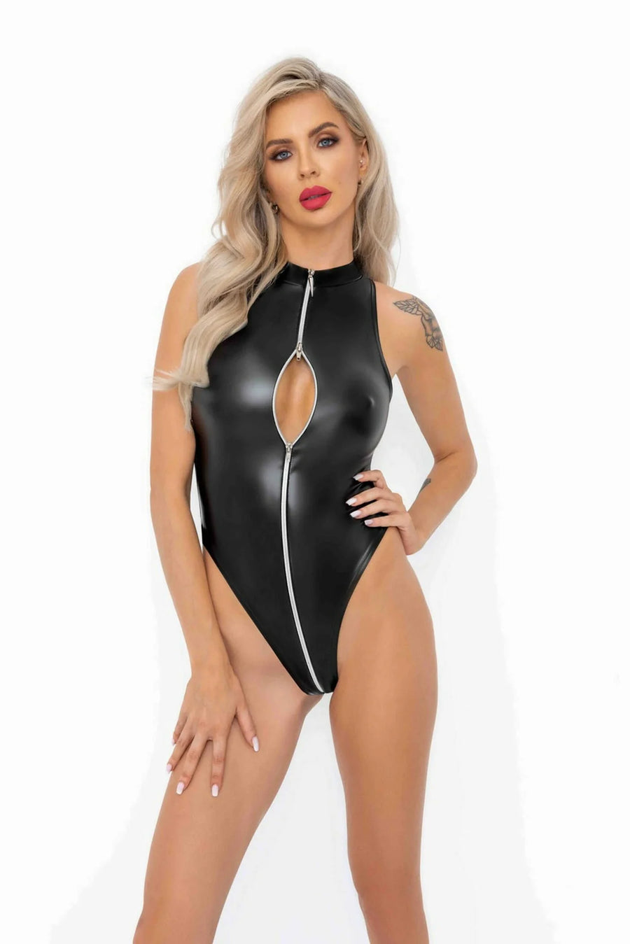 f294-body-powerwetlook-avec-fermeture-eclair-sur-le-devant | Voyage Sensuel