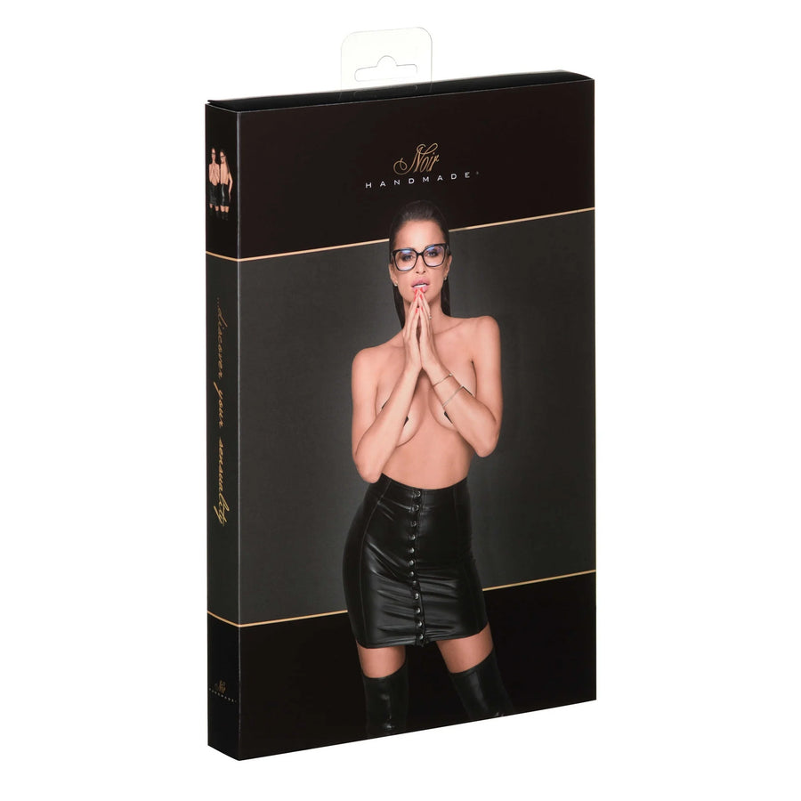 f226-fantastic-jupe-en-powerwetlook-avec-bande-boutonnee | Voyage Sensuel