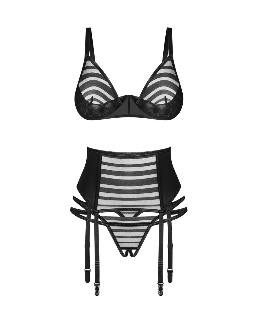 lune-bellis-ensemble-ouvert-3-pieces-noir | Voyage Sensuel