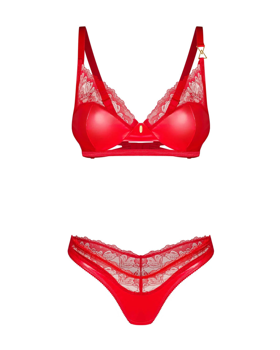 aliosa-ensemble-2-pieces-rouge | Voyage Sensuel