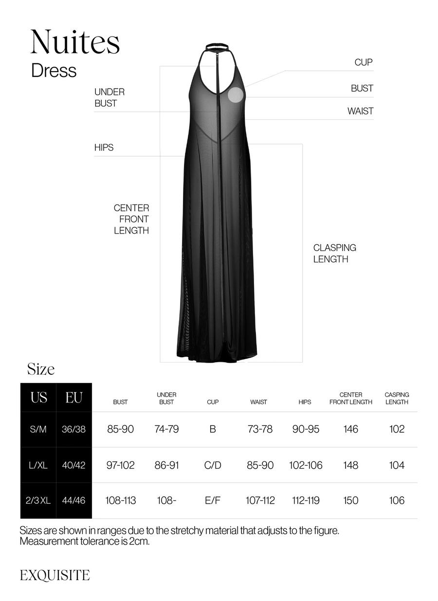 nuites-robe-longue-noire | Voyage Sensuel