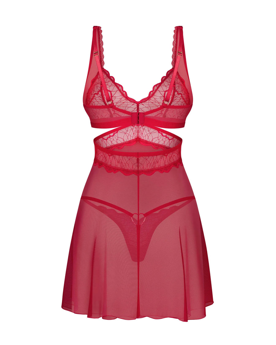 cupide-desir-babydoll-et-string-rouge | Voyage Sensuel