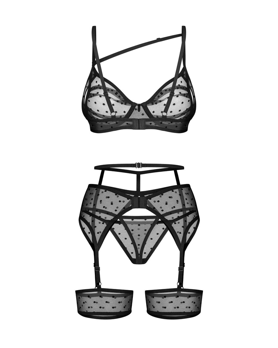 nuites-ensemble-3-pieces-noir | Voyage Sensuel