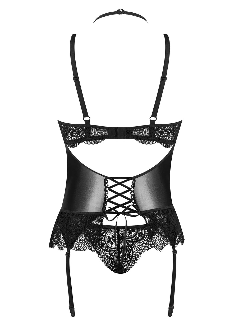 noir-fantasy-corset | Voyage Sensuel