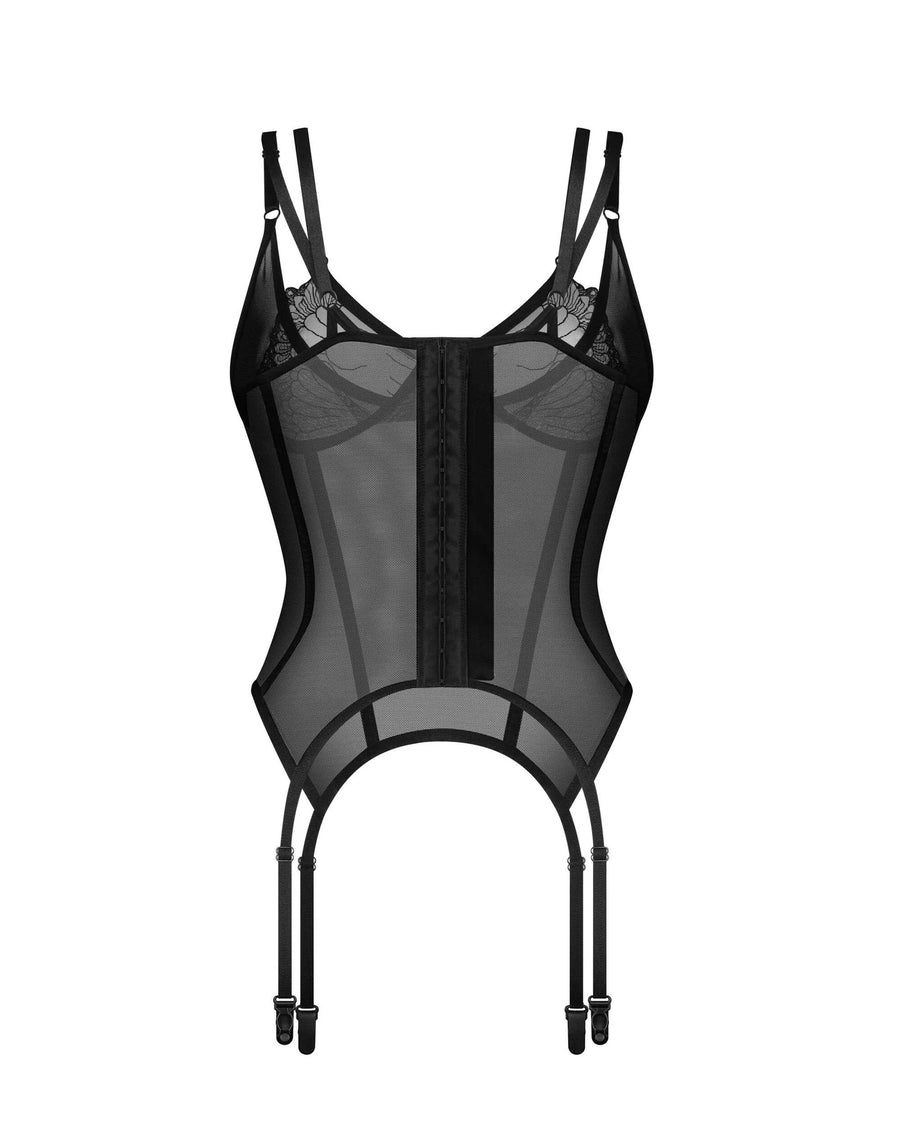 arrowel-corset-noir | Voyage Sensuel