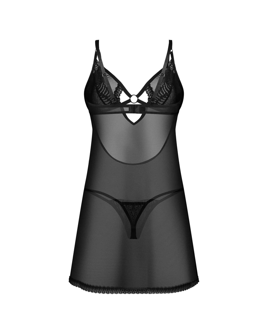 alliane-nuisette-et-string-noirs | Voyage Sensuel