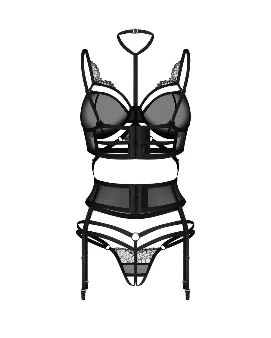 premisis-ensemble-ouvert-3-pieces-noirs-premium | Voyage Sensuel