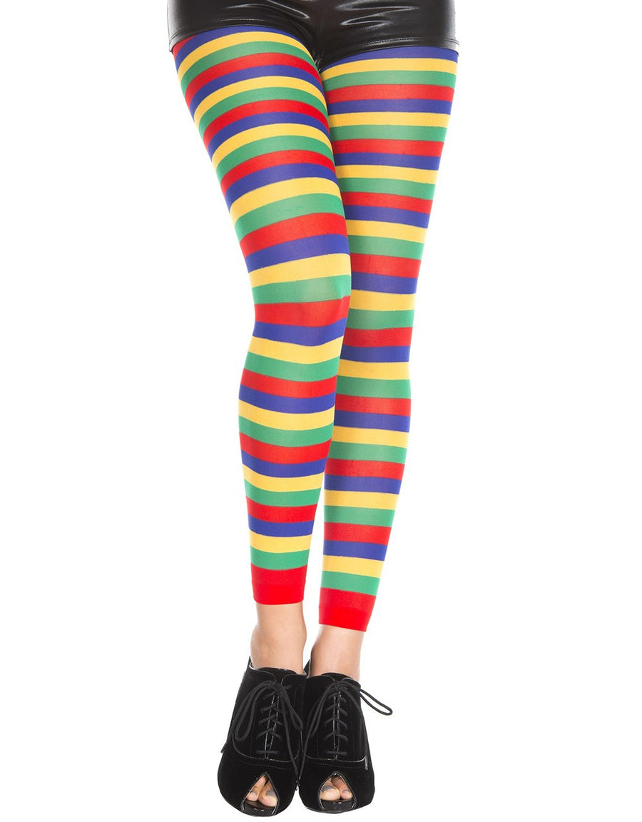 Legging fantaisie coloré bandes horizontales – Music Legs | Voyage Sensuel