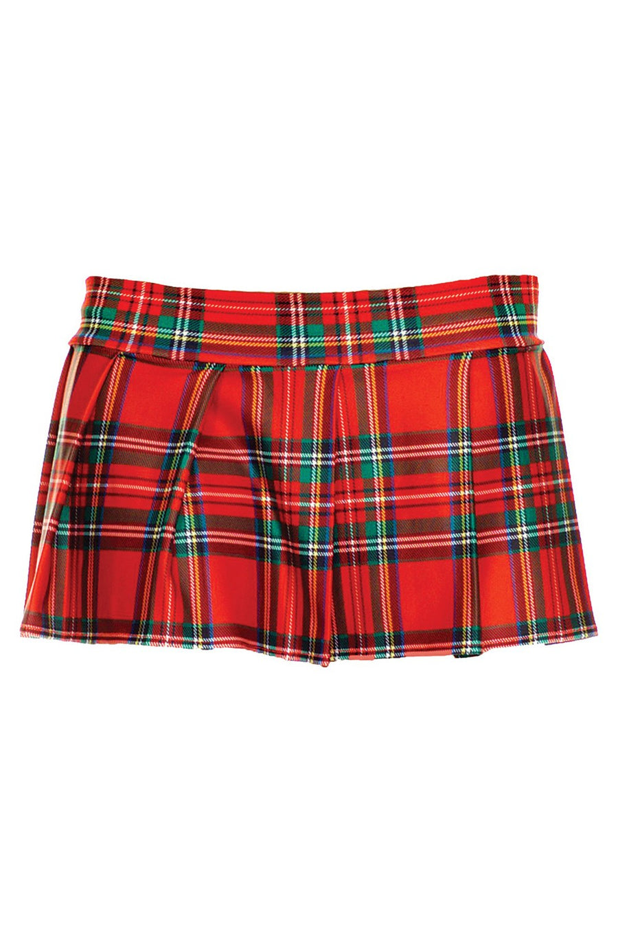 Mini-jupe plissée rouge style ecossais – Music Legs | Voyage Sensuel
