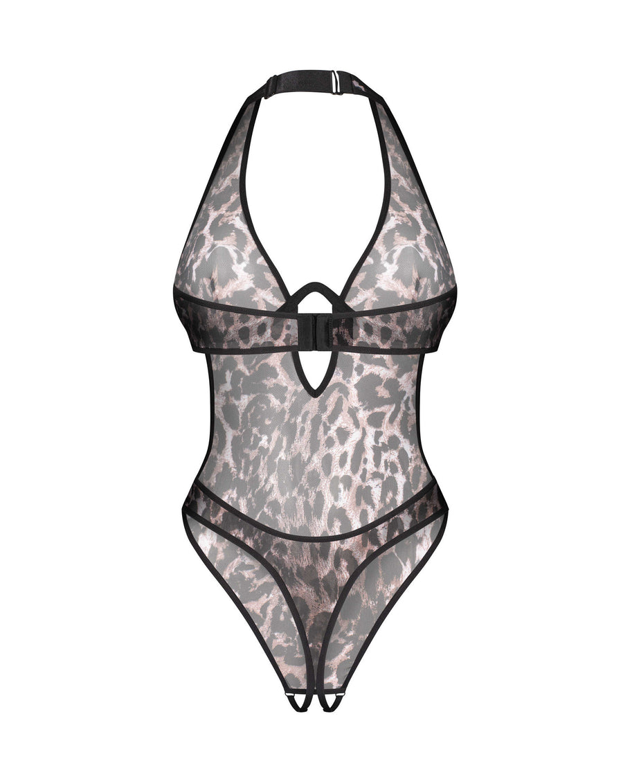 Body ouvert imprimé léopard dos nu – Addia – Obsessive – vue 9 | Voyage Sensuel