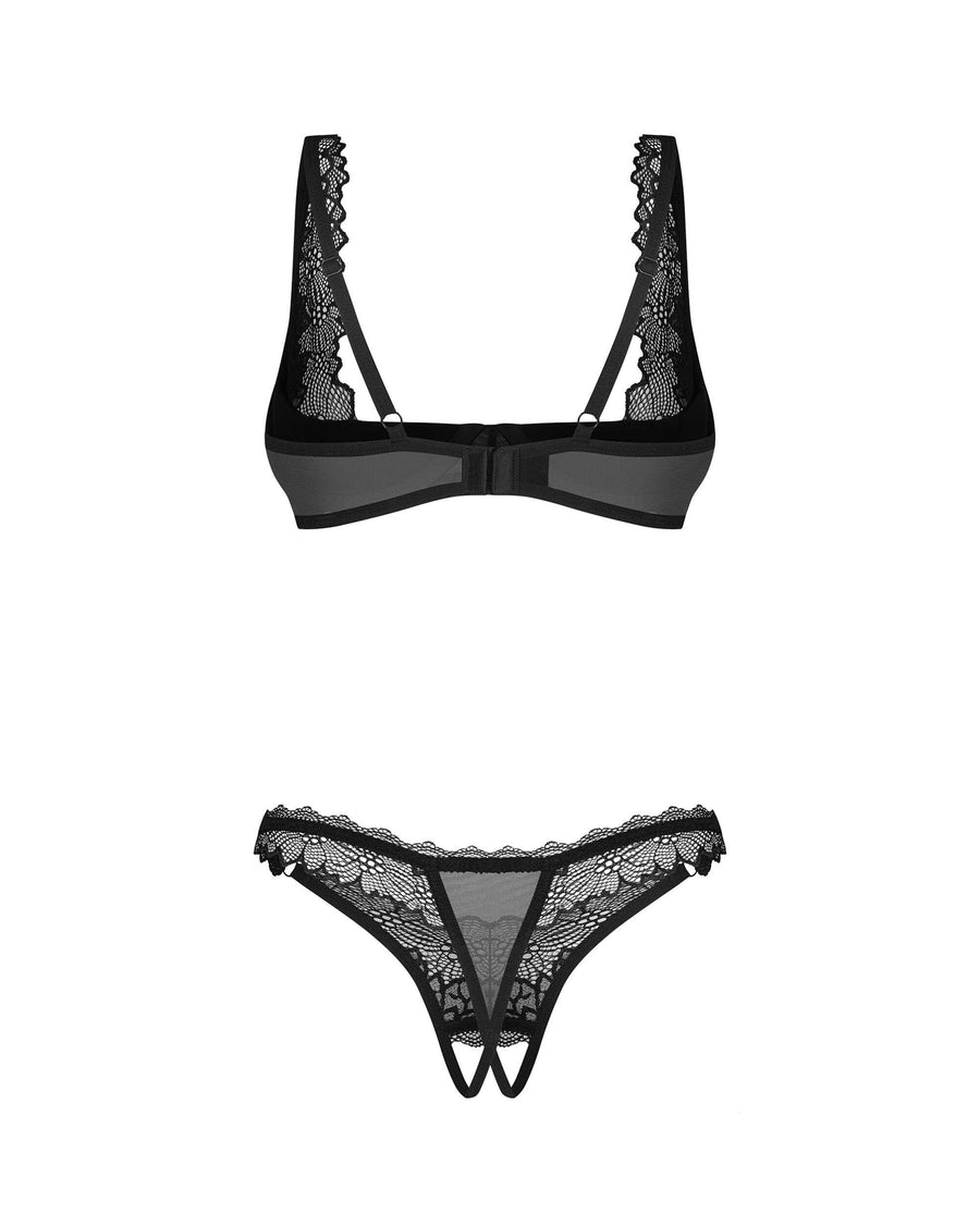 Ensemble en dentelle avec string ouvert – Deina More – Obsessive – vue 12 | Voyage Sensuel