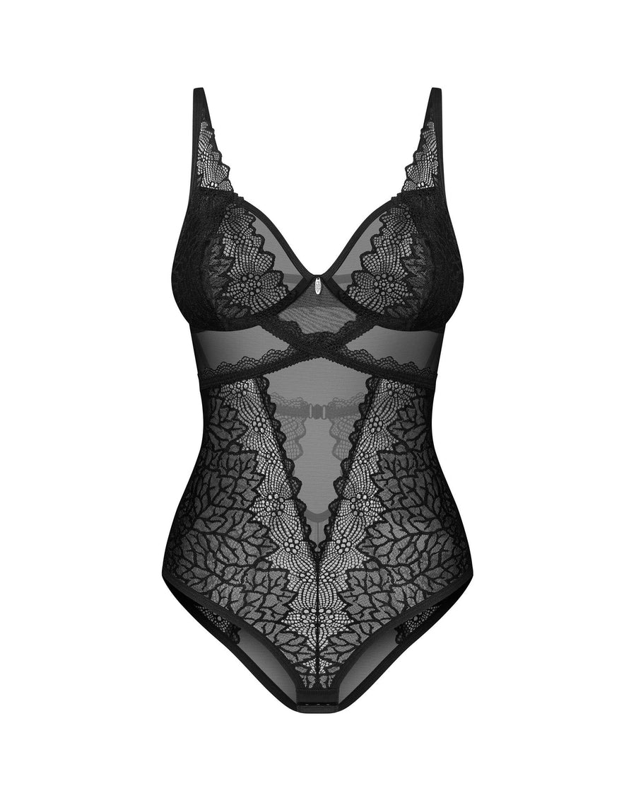 Body en dentelle et maille – Deina More – Obsessive – vue 10 | Voyage Sensuel