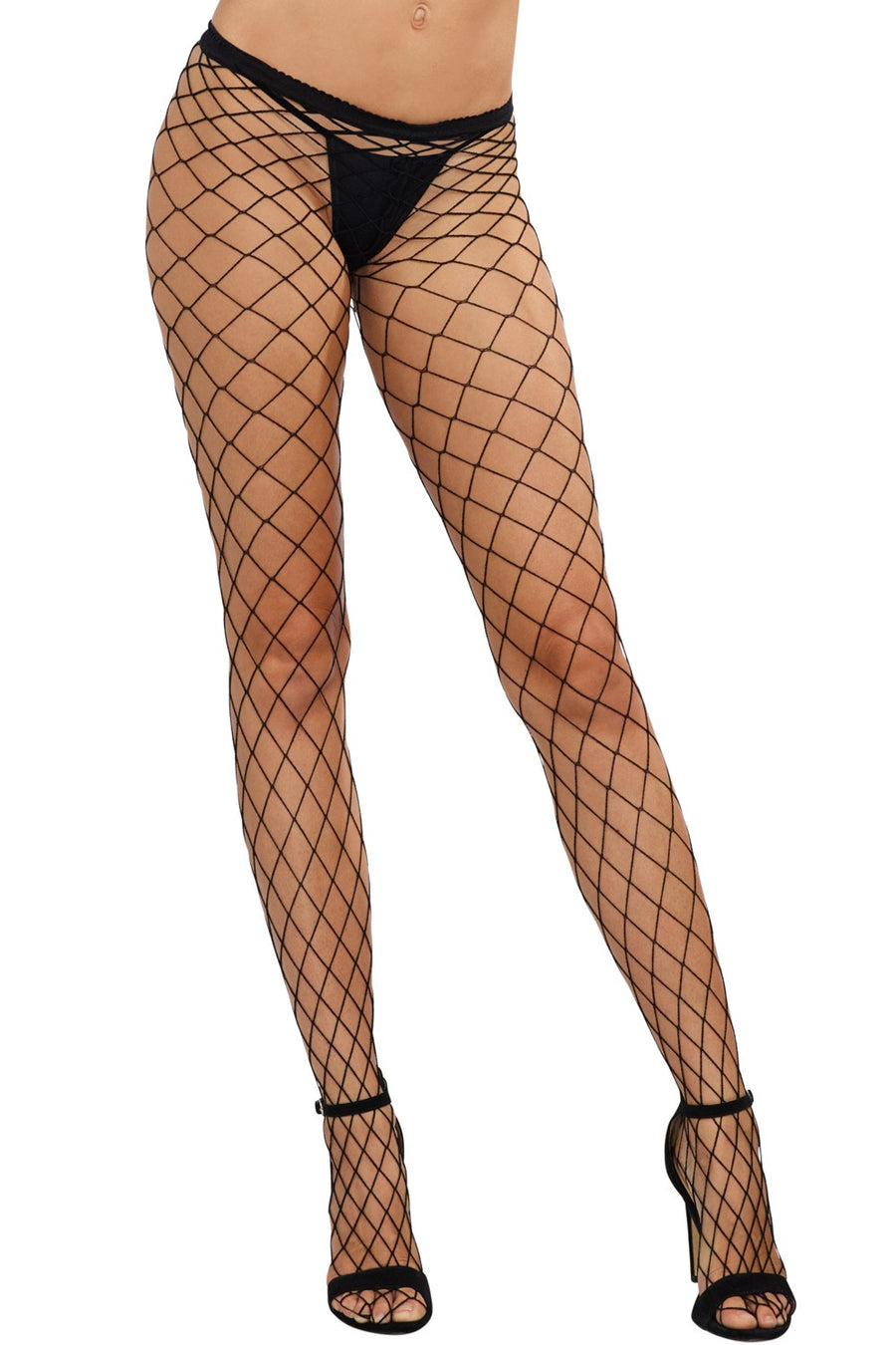 Collant sexy noir résille filet – Dreamgirl | Voyage Sensuel