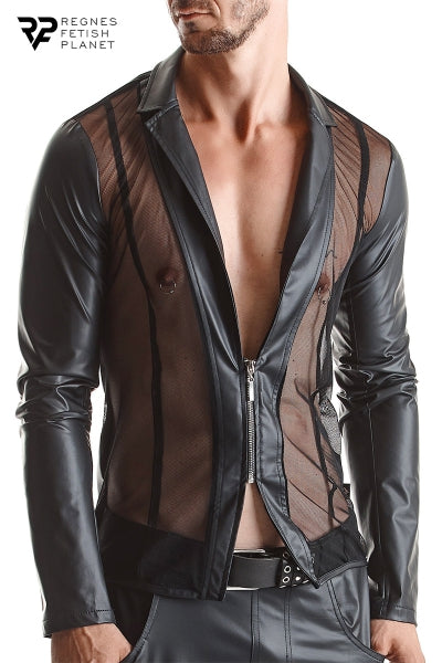 Veste Wetlook Daniele - Allure Fetish Raffinée - 1 | Voyage Sensuel