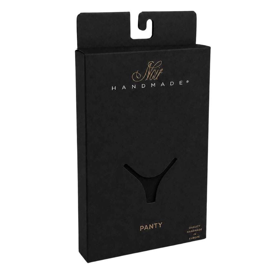 String wetlook noir à laçage F413 Do Not Disturb – vue 5 | Voyage Sensuel