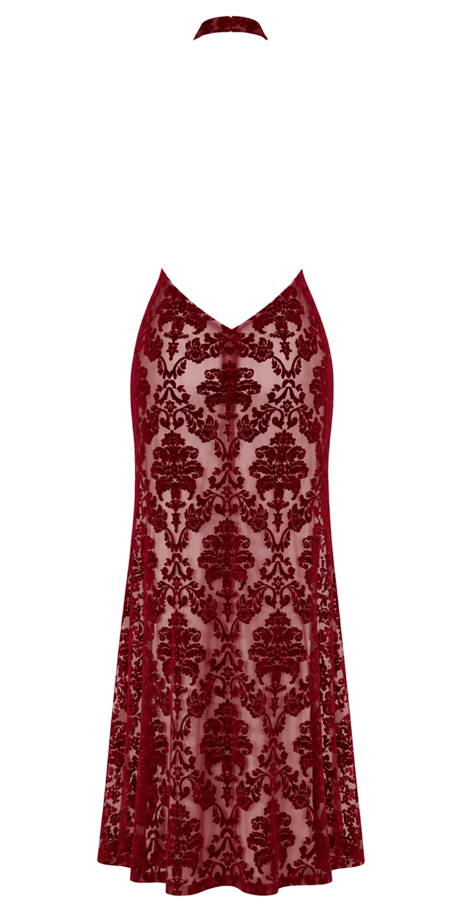 Robe longue bordeaux à dos nu Masquerade – Noir Handmade – vue 6 | Voyage Sensuel