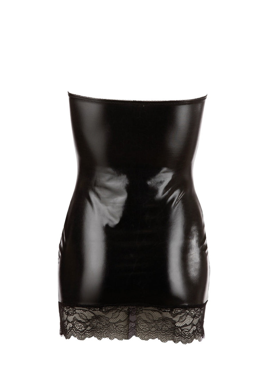 Petit robe aspect cuit Sexy noir avec dentelle – Cotelli Lingerie | Voyage Sensuel