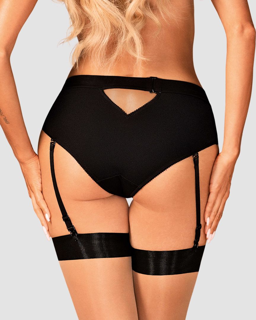 Editya Culotte jarretière Noire | Voyage Sensuel
