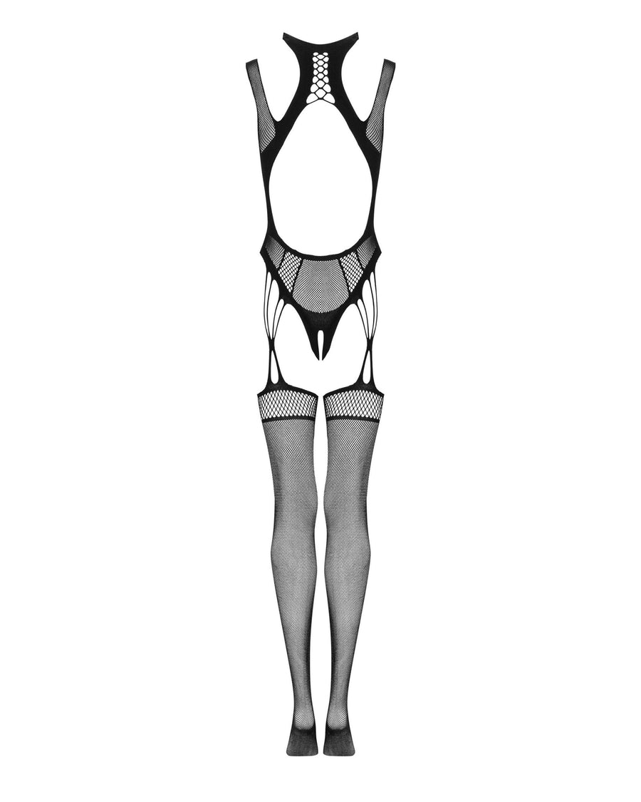 Solène - Bodystocking résille fine manches longues | Voyage Sensuel