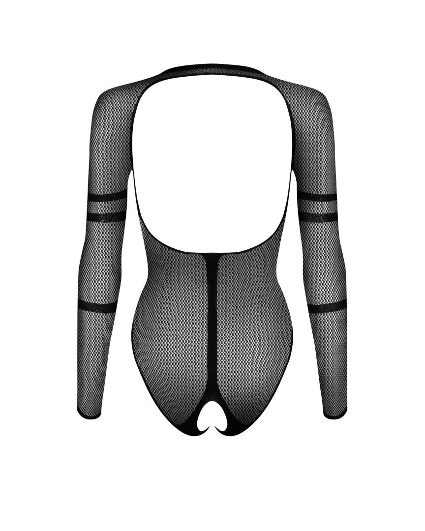 Lia - Body dentelle transparent col V | Voyage Sensuel