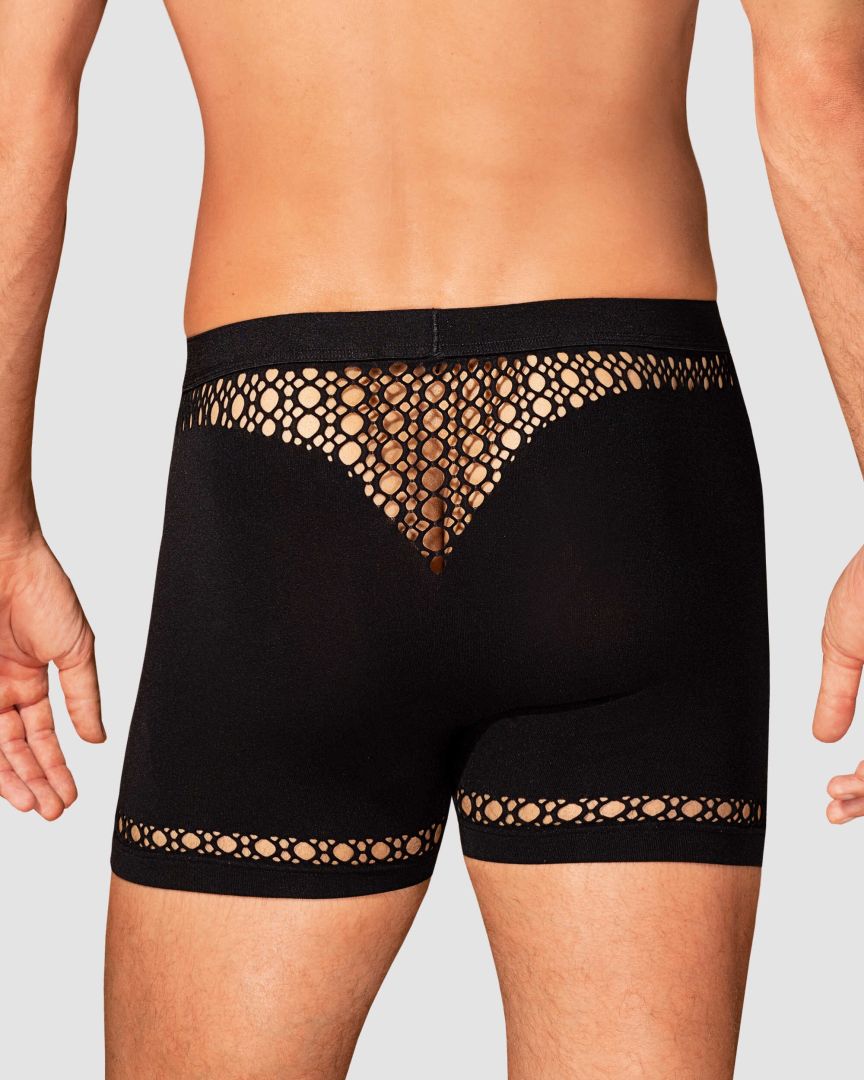 Raven - Boxer sexy homme résille noir | Voyage Sensuel