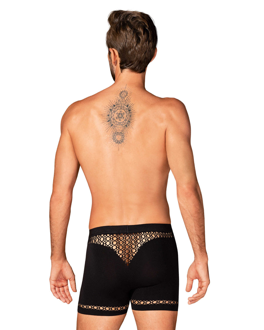 Raven - Boxer sexy homme résille noir | Voyage Sensuel